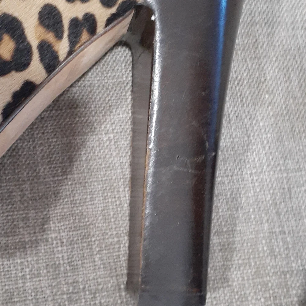 Micheal Michael Kors leopard open toe slipon  heel shoe size 7.5M - Picture 10 of 12